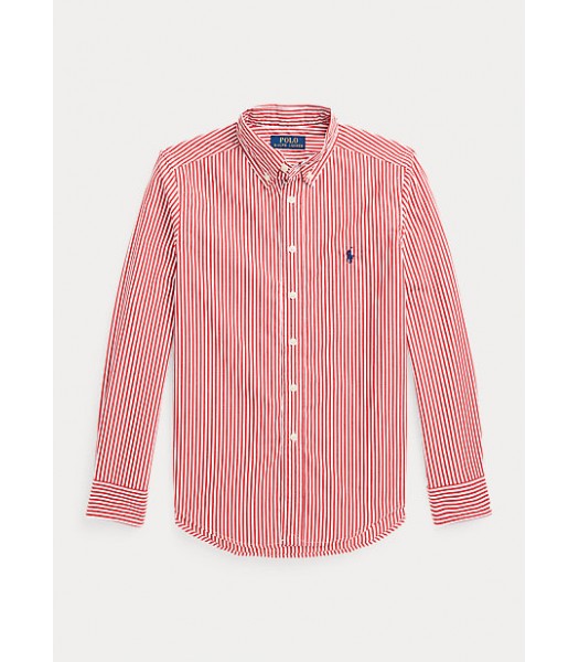 Polo Ralph Lauren Red/White Striped Cotton L/S Shirt